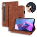 Präglad läderfodral för Lenovo Tab P12 12,7 Brown