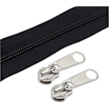 Miniatyrbilde 1 av 3: #8 Store Nylon Spiralglidelåser På Meteren Bulk Svart 10 Meter Med 10 stk Glidere For DIY Sy Skredder Håndverk Vesker (svart 10 Meter)