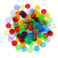 Pikkukuva 1 / 2: 200 kpl Värikkäitä laskunappuloita Bingo-peliin, muoviset merkit (sekavärisiä) Random Color 2.5x2.5 cm