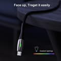 Pikkukuva 5 / 5: Usb Type C -kaapeli Led Android -matkapuhelinlaturi Datakaapeli Black for Micro 2m (6.6ft)