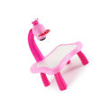 Miniatyrbillede 5 af 5: Børne Tegne Projektor Bord Projektion Tegnebræt Pædagogisk Tegnelegetøj Pink