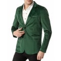 Miniatyrbilde 2 av 5: Herre Smal Passform Lett Jakke, To Knapper Business Dressjakke Green M