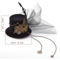 Miniatyrbilde 4 av 5: Victorian Steampunk Mini Hatt Hårklype for Kvinner (d) A