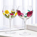 Miniatyrbillede 3 af 5: 1 stk. Malet Vinglas High-end Glas Krystal Højt Glas Husholdnings Ins Niche Glas Vinglas A004