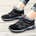 Miniatyrbillede 5 af 5: Dame Snestøvler Vandtætte Slip On Pelsforede Sneakers Vinter Varme Sko 2K6137 BlackRed 39
