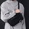 Pikkukuva 3 / 5: Vyölaukku miehille ja naisille, crossbody vyötärölaukku, vyölaukku black