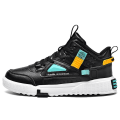 Miniatyrbild 2 av 5: Herr Sports Löparskor Casual High Top Sneakers Fr2107 Black EU 44
