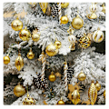 Miniatyrbild 3 av 5: Julgranskulor för juldekorationer, 40 st julgranskulor Red