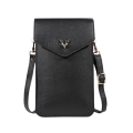 Miniatyrbilde 1 av 5: Kvinners Crossbody Telefonveske Tynn Kropp Mini Messenger Bag Med Ladehull Gave Til Jenter Damer Black