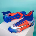 Miniatyrbillede 3 af 5: Herre Fodboldsko Spikes Fodboldsko Til Unge Ankelstøvler Atletisk Sneaker 209-1 Orange EU 44