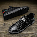 Miniatyrbillede 3 af 5: Herre Casual Sko Flade Sneakers Fr2159 Black EU 44
