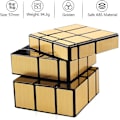 Miniatyrbilde 3 av 4: Holy Hand Cube 3x3 Speed Cube Golden Mirror Byggekloss Cube 3x3x3 Forskjellige Former Puslespill Cube Barn Voksen Leker