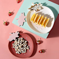 Miniatyrbillede 3 af 4: Bakker Snacktallerkener Skåle, 2-pak Tallerkener Serveringsfade Madbakke De