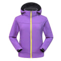 Miniatyrbillede 1 af 5: Mænds Hættetrøje Softshell Jakke, Vandafvisende Let Vindjakke Women purple L
