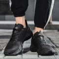 Miniatyrbilde 4 av 5: Herre Sport Løpesko Flygende Vevde Casual Sneakers Frlt55 Black EU 41