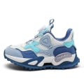 Miniatyrbilde 2 av 5: Basketballsko for gutter, høyt overdel, pustende sportsko, sklisikre, trendy sneakers 8952 Blue EU 34