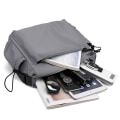 Miniatyrbilde 5 av 5: Messenger Bag Stor Bok Laptop Skulderveske Skoleveske Kvinner Menn grey