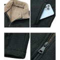 Pikkukuva 2 / 5: Miesten täysvetoketjullinen fleece-liivi, Sherpa-vuorattu pystykaulusliivi Black M