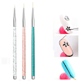 Pikkukuva 3 / 5: Kynsitaiteen Liner-sivellin, UV-geelimaalin raidalliset siveltimet lyhyisiin vetoihin, yksityiskohtiin, sekoittamiseen, pitkänomaisiin linjoihin colorful quantity  3pcs