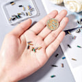 Miniatyrbillede 3 af 5: 40 stk. Blandede Farver 304 Rustfrit Stål Rørperler Lige Rør Løse Perler til DIY Armbånd Halskæde Smykkefremstilling