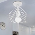 Miniatyrbilde 2 av 5: Industriell Retro Metall LED Taklampe E27 Rombebur 25cm For Spisestue, Bar, Soverom, Kjøkken Og Stue (sett med 2 Hvite)