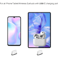 Miniatyrbild 2 av 5: 6 USB C Dammskydd för Redmi/Oneplus/Motorola/Samsung Galaxy/Huawei/Xiaomi Portabelt Dammskydd P