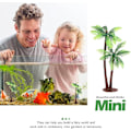 Pikkukuva 5 / 5: pieniä rannikkopuita muovipalmu puu miniatyyri kasvi muovi kookospähkinä kakku koristelu topper T? Bonsai käsityö mikro maisema tee-se-itse 5 kpl mini trooppinen