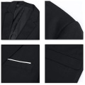 Miniatyrbilde 3 av 5: Herre Casual Sportjakke 1-knapps Dressjakke, Smal Passform Daglig Lett Jakke Grey M