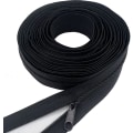 Miniatyrbillede 3 af 3: 50 stk. #3 Sorte Lynlåstrækkere Bulk Til Nylon Spiral Lynlåse Reparation Til Stofposer Tasker Kufferter Tilbehør (#3 Sort Lynlås Slider - 50 stk)