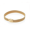 Miniatyrbillede 1 af 5: Vævet Armbånd Dame Smykker Charm Basis Stil Kæreste Fødselsdagsgave 20cm Gold