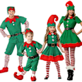 Miniatyrbild 1 av 5: Jultomte-dräkt, semestertomte-outfit, familjekläder Men 100cm