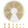 Miniatyrbillede 1 af 5: 3000 stk. messingrør krympeperler snorende hætter diameter