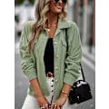Miniatyrbild 1 av 5: Dam Temperament Rock 2023 Vår Och Höst Allt Med Mode Casual Slim Damkläder green M