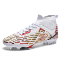 Miniatyrbillede 1 af 5: Herre Fodboldsko Spikes Fodboldsko Til Unge Ankelstøvler Atletisk Sneaker y303 WhiteRed EU 41