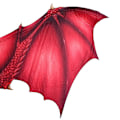 Miniatyrbillede 5 af 5: Dragevinge Udklædning til Voksne Dragevinge Np Halloween Jul Fødselsdagsfest 60cm Red