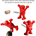 Miniatyrbild 5 av 5: Glad Man Flasköppnare, Ölflasköppnare Rolig Korkskruv Vinkorkar för Flaskor Nyhet Presentförpackning