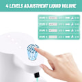 Miniatyrbillede 3 af 5: Sæbedispenser automatisk, elektrisk sæbedispenser vægmonteret 420 ml, genopladelig sæbedispenser med kontaktløs infrarød sensor