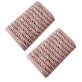Miniatyrbild 1 av 5: 100% bomullsmjuk och absorberande handduk - våffelhanddukar för badrum - set med 2 snabbtorkande handdukar Beige