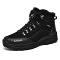 Miniatyrbilde 1 av 4: Herre Tursko Mid-Top Varm Fleece Bomullssko Fr9055 Black EU 47