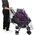 Miniatyrbild 1 av 5: Babyskydd Regnskydd Universell Barnvagnstillbehör Framöppning Regnskydd Pvc Transparent Vattentät Vind Regn Väderskyddsskydd