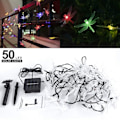 Miniatyrbilde 2 av 5: Solcelle Lyslenke 50 LED Libelle Lyslenke med 8 Lysmoduser Vanntett Belysning