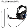 Miniatyrbilde 2 av 5: Erstatningslydkabel for spillheadset, 2 m justerbar erstatningskabel, 3D stereo volumkabel for Astro A10 A40 A30