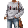 Miniatyrbild 1 av 5: Kvinnors jul fleece tröjor långärmad fuzzy sweatshirts style 5 XL