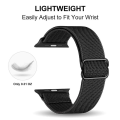 Miniatyrbillede 2 af 4: Strækbar Urrem Kompatibel med Apple Watch Rem 45mm 44mm 42mm Behagelig Justerbar Sportrem til Iwatch Serie 7 6 5 4 SE 3 2 1 Kvinder Mænd AA005 42mm 44mm 45mm