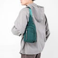 Miniatyrbillede 4 af 5: Ny Brysttaske Herre Vandtæt Nylon Skuldertaske Brysttaske green