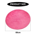 Miniatyrbilde 2 av 5: 2 stk. Silkeullteppe Rund Gulvmatte Stue Soverom Teppe Sengematte Fotmatte Datastolmatte Yogamatte