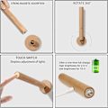Miniatyrbilde 3 av 5: LED Tre Magnetisk Lys Oppladbar USB LED Garderobelys Bærbar Nattlys 360 Svingbar Vegglampe Skap, Soverom, Stue Dimbar Lys