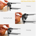 Miniatyrbild 3 av 4: Clip On Solglasögon 2 Pack, Polariserad Lins Passar Över Receptglasögon, Flip Up Style 1