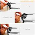 Miniatyrbilde 3 av 4: Clip-on solbriller 2-pakning, polariserte linser som passer over reseptbelagte briller, flip-up Style 1