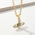 Miniatyrbild 4 av 5: Saturn Halsband Planet Halsband Kvinnor Hänge Kvinnor Halsband Födelsedagspresent Mamma